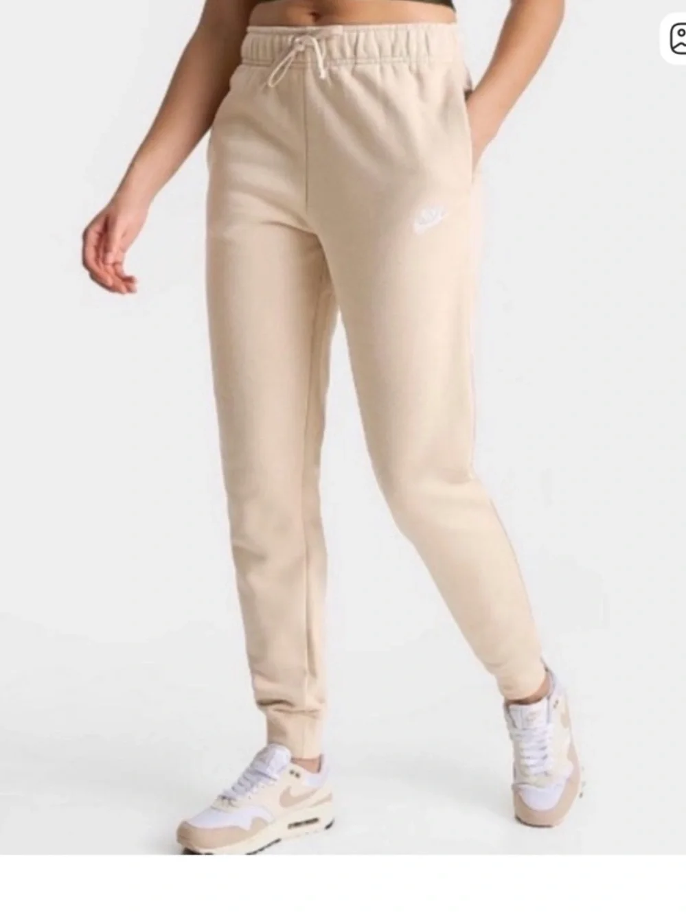Nike Women's Beige Sweat Joggers